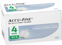 ACCU FINE sterile Nadeln f.Insulinpens 4 mm 32 G